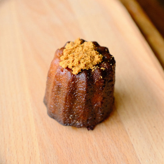 Front View of Biscoff Canele
