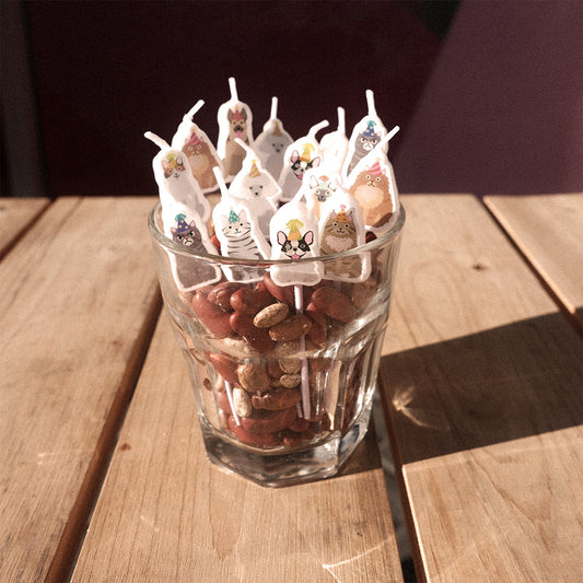 Front View of Cats & Dogs Animal Candles