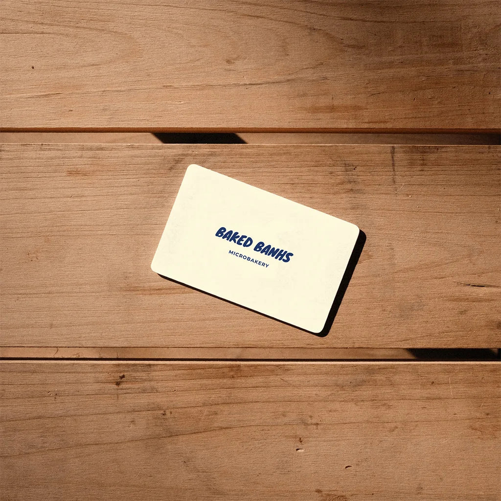 Top View of Gift Card