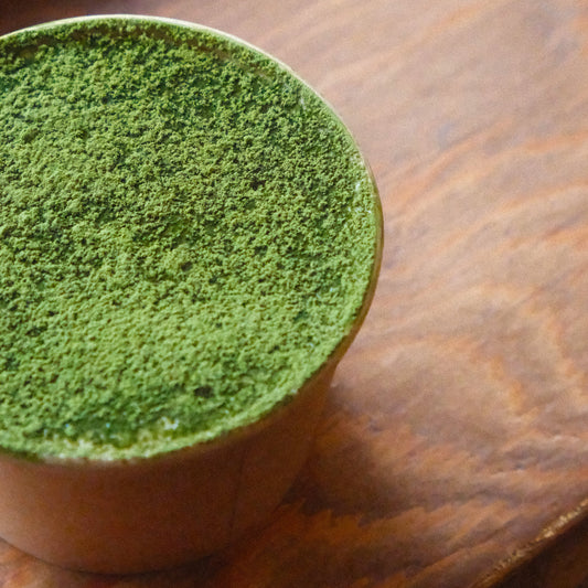 Top view of Matcha Tiramisu
