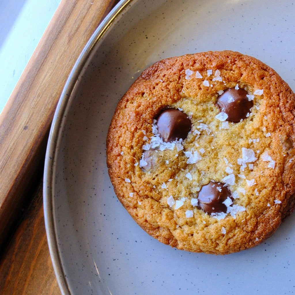 Top View of Miso Chocolate Chip Cookie