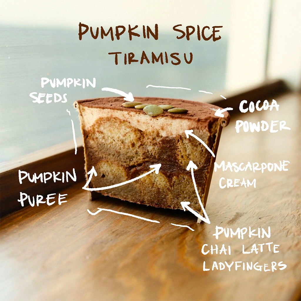 Front View of Pumpkin Spice Tiramisu