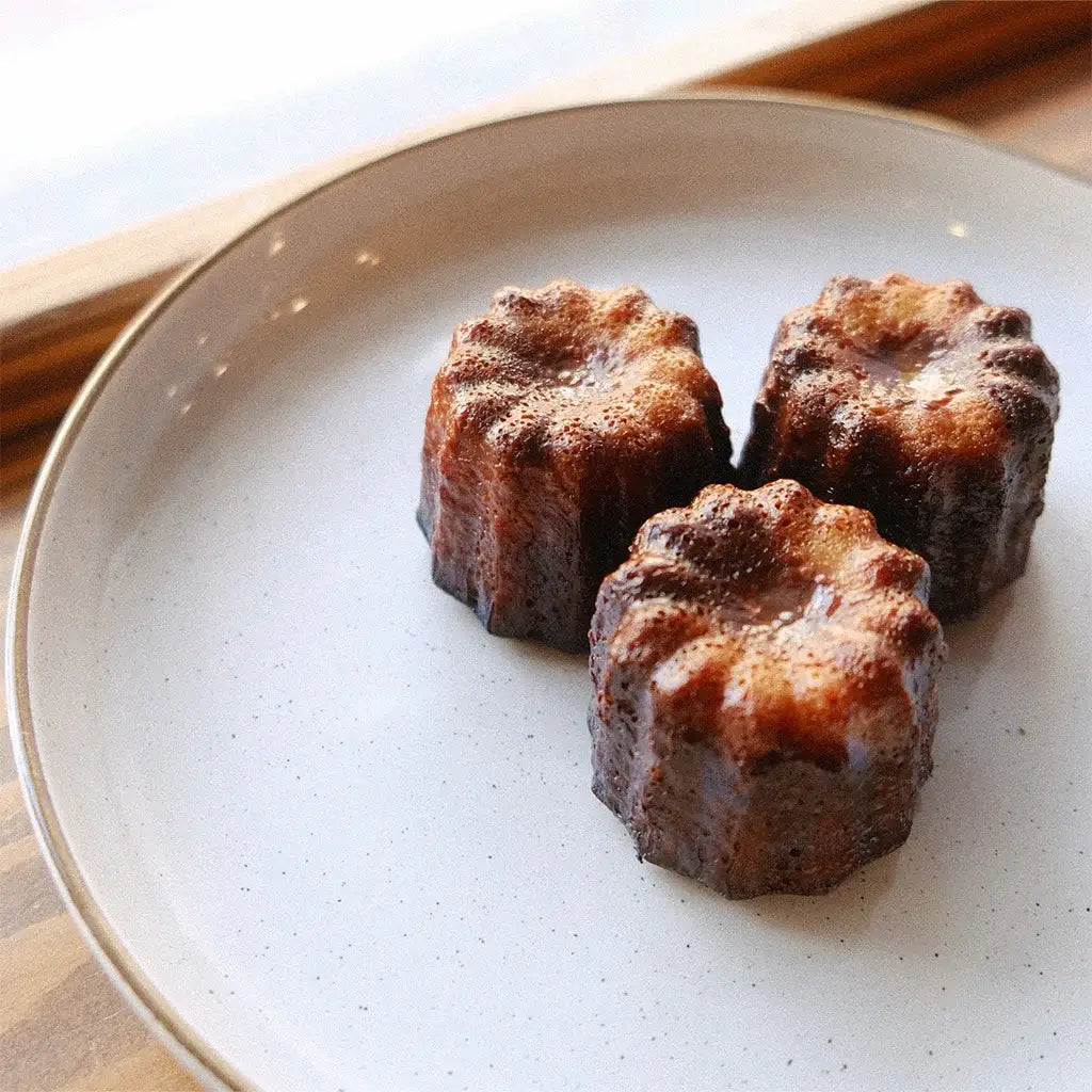 Top View of Classic Rum Vanilla Canele