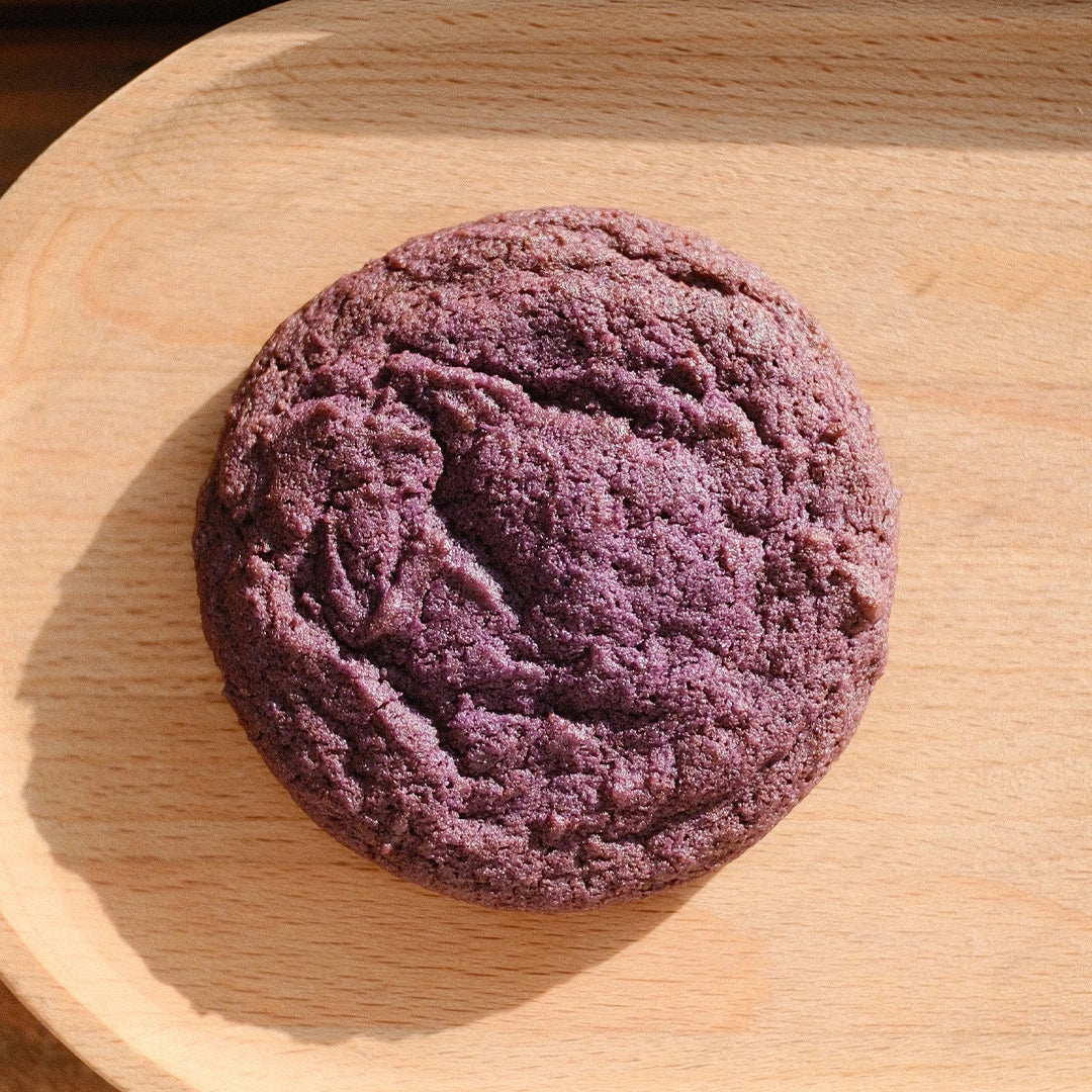 Top View of Ube Coconut Cookie