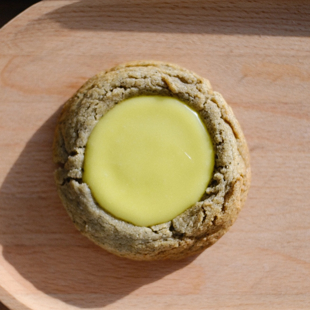 Top View of Yuzu Earl Grey Cookie